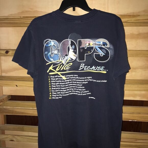 Vintage Cops Rule T-shirt - Picture 2 of 2